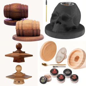 Cocktail Smoker Kit With Wood Chips Whiskey Wooden Smoked Wood Hood Smoker For Drinks Kitchen Bar Accessories Tools Bar Cocktail