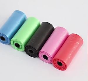 ถุงขยะเก็บอึสัตว์ หมา แมว Poop bag Cat Dog Rubbish Trash bag Biodegradable Compostable 22x31.5cm Random Colour