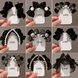 Princess Style Hair Clip Small Size Butterfly Knot Hair Accessories Half Updo Bangs Side Part Hair Decorations Summer Theme