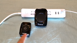 CACAZI Waterproof Wireless Doorbell 300m Range Battery Powered Door Bell