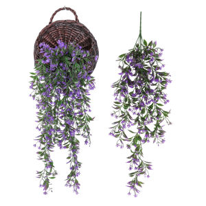 Artificial Orange Vine Garland Fake Hanging Leaves for Wall Decor - Home Living Room Accent