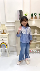 Stelan Salur Anak Perempuan VIRAL!!! Usia 3-12 Tahun model oval