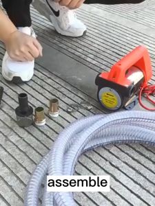 Universal 12V/24V/220V Self-Priming Diesel Oil Transfer Pump with Safety Switch for Car Engine Oil Delivery