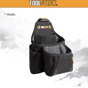 TOOLSTACK Single Bag Woodworking Bag Exquisite Stitching Wear Resistant Woodworking Bag Portable Multi Functional Tool Kit