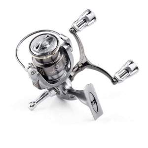 รีลหมุนคู่ Rocker Metal Fishing Reel อัตราส่วนเกียร์ 5.2: 1 ความต้านทานสูงสุด 6KG Bait Reel หัวลวดถ้วยน้ำเกลือน้ำจืด