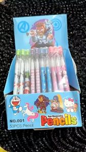 Pensil Anak Karakter Lucu Pensil Bensia Susun Tumpuk Cabut Pensil Alat Tulis Anak Motif Fancy Refill Isi Ulang Dengan Penghapus Kecil Murah
