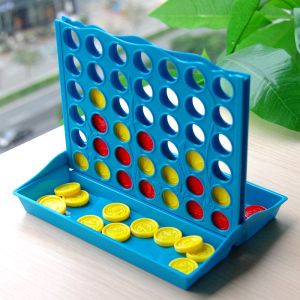 Double Games Three-Dimensional Connect Four Quarto Five-in-a-Row Kids Chess Toys Puzzle Matching Early Education Board Game