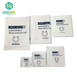 6 Size of Double Tube Disposable Blood Pressure Cuff Nibp Cuff Non-woven Bp Cuffs for Edan Biolight Comen Patient Monitor