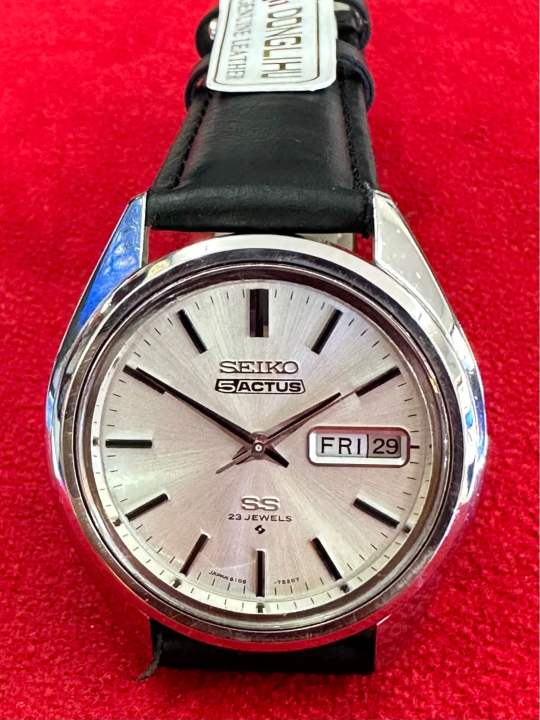 SEIKO5 ACTUS SS 23 Jewels Automatic ตัวเรือนสแตนเลส นาฬิกาผู้ชาย