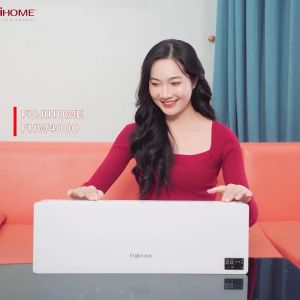 Quạt sưởi gốm treo tường nhập khẩu FUJIHOME FHW4000 Làm ấm nhanh - Điều khiển từ xa màn led hiển thị - Tiết kiệm điện - Bảo hành điện tử toàn quốc 24 tháng