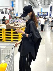 Black Long Sleeve Loose Womens Shirt Casual Style Korean Fashion Versatile Outerwear Commute Wind Regular Length POLO Collar