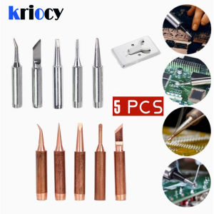 5pcs 900M-T-K Pure Copper Soldering Iron Tip Lead-free Solder Tips Welding Head BGA Soldering Tools Branding Iron Tools