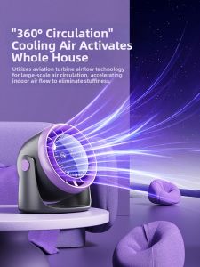 Desktop Fan Ultra Quiet Long Battery Life USB Charging Office Kitchen Special Use Cooling Air Circulation Specialized for Cooling