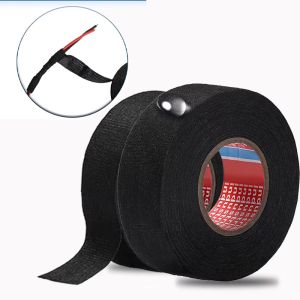 Wire Harness Automotive Cloth Tape Heat Resistant Waterproof Insulating Tape for Electrical Cables Black Adhesive Fabric Tape