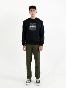 3Second Jaket Pria Crewneck Sweatshirt Regular Fit Fleece 3SCO On The Box OL-C010425