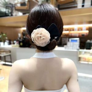 Today Market Korean Style Deft Bun Wire Bow Curler Printing Magic Clip Twist Simple Curler Hair Accessories