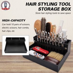 ชั้นวางหนังสำหรับร้านตัดผมมืออาชีพทนทานตะกร้าพิเศษ30.2x22.3x11.2CM กล่องเก็บขนาดใหญ่เครื่องมือทำผมร้านตัดผมมืออาชีพ