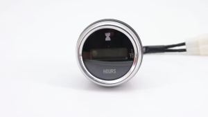 RYSJM | DC12V 24V Digital Time Clock 52mm Hour Meter Gauge LED Digital Car Timer Hour Counter for Motorcycle Car Boats ATV Motor