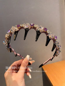 2024 New Arrival Fancy Elegance Retro Toothed Hair Hoop Simple Non-Slip Entry Lux Elegant Thin Headband out Hairpin
