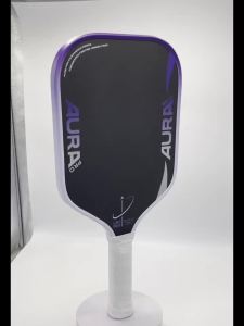 AURA Pro T700 Carbon Fiber Pickleball Paddlle Textured Surface Polymer Power Core Elongated Face Enhanced Power&Spin