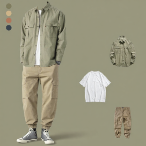 Wood soon | Casual Loose Workwear Outfit for Men