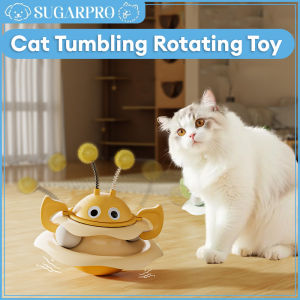 Cat Toy Cat Tumbler Ball Self-Happy Toys Interactive Turntable Toys Automatic Cat Teasing Toy