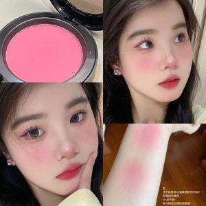 Natural Rose Colored Single Tone Blush Enhances Female Atmosphere Youthful Natural Smoke Eyed Peach Skin Toning Powder