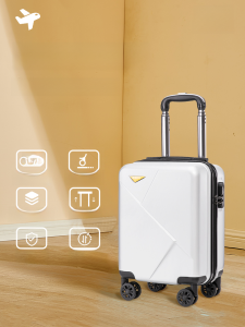 Fashionable 14-Inch Spring-Autumn Air Travel Luggage Small 16-Inch Password Travel Carry-On Suitcase Universal Wheel Leather