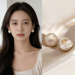Bông Tai Đính Ngọc Trai cho Phụ Nữ Thiết Kế Tối Giản Sang Trọng và Đa Dụng