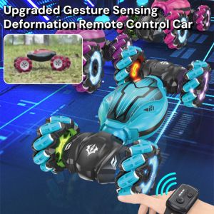 Upgraded Gesture Sensing Deformation Remote Control Car 4WD Off-Road Stunt Drift Vehicle With Light Childrens Gift