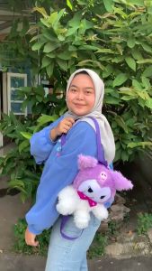 Tas Ransel Anak Karakter Kuromi Bahan Rasfur Lembut Dan Halus