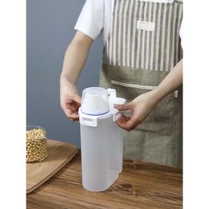 Airtight Multipurpose Laundry Detergent Dispenser Powder Softener Bleach Detergent Storage Box Container Bottle