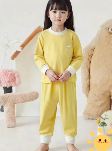 ชุดเด็กแขนยาว 100% ผ้าฝ้าย ชุดนอนเด็ก ฤดูใบไม้ร่วง-หนาว อบอุ่น สวมใส่สบาย ระบายอากาศดี ดีต่อสุขภาพและปลอดภัย