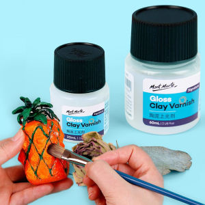60/120ml Acrylic Varnish Gloss Clay Air Dry Varnish Long-Lasting Air Dry Clay Sealant Waterproof Air Dry Clay Sealant for Glossy