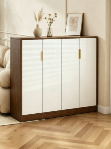 ENLUOLIJIA | Multifunctional Home Entry Wooden Multi-layer Durable Shoe Cabinet