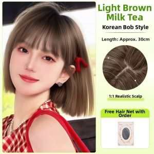 QIAOYIDUO | Short Bob Wig Natural Look