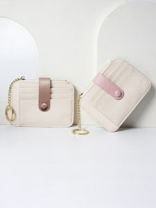 กระเป๋าใส่บัตรแบบบางเฉียบขนาดเล็กสำหรับผู้หญิง กระเป๋าใส่เหรียญ กระเป๋าใส่กุญแจ กระเป๋าใส่บัตรแบบมินิ กระเป๋าใส่บัตรแบบทันสมัย