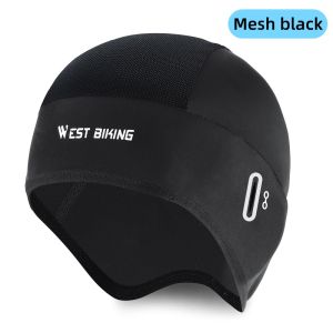 West Biking | WEST BIKING Summer Ice Silk Cycling Cap Anti-UV Helmet Liner with Glasses Hole Lightweight Breathable Bike Motorcycle Skull Cap