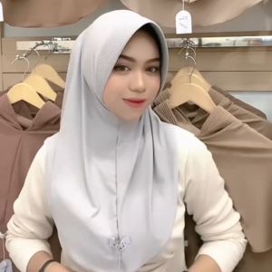 Hijab Jersey Kenan Size M Jilbab Instan Standar Kerudung dzevanda Jeblus Viral