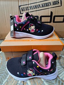 New…Sepatu ando anak anak Lily Flower 2 warna sz 29-32(FREE KAOS KAKI)