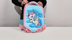 GrowSafe 2026 New 16 Inch Large Capacity 3D Spiderman Unicorn Light Spine Support School Backpack