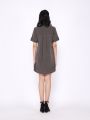Mini Dress Wanita Lengan Pendek Linen Casual Premium Tebal Kekinian | Gaun Pendek Cewek Dewasa Korean Style Viral | Dress Kemeja Remaja Perempuan Selutut Terbaru Sexy | Baju Kerja Kantor Seksi. 