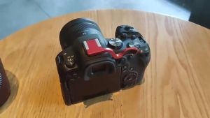Metal Hot Shoe Thumb-Up Hotshoe Thumb Up Grip For canon EOS R6 R5 r5 r6 Camera Hand Grip With leather protect