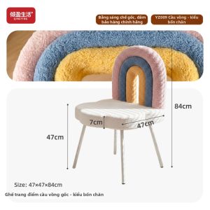 QYLIFE | Ghế Trang Điểm Điều Chỉnh Dành Cho Không Gian Nhỏ