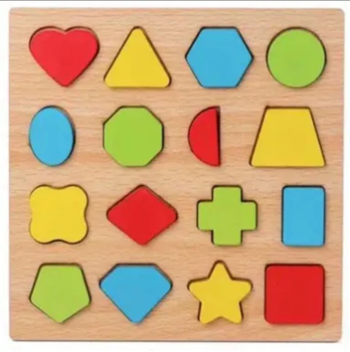 PUZZLE BENTUK/PUZZLE 3D CHUNKY/MAINAN ANAK PUZZLE TIMBUL KAYU