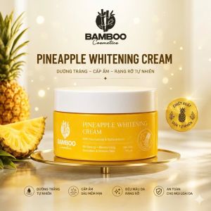 Kem Body Dứa Bamboo Pineapple Whitening Cream - Làm sáng da dưỡng ẩm chống oxy hóa hương thơm tự nhiên thiết kế hiện đại.