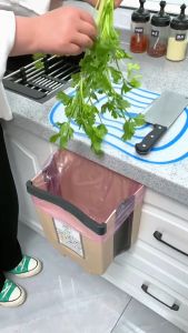 Trash Bin Classification Kitchen Trash Bin Folding Home Cabinet Door Wall Mounted Storage Bin Kitchen Waste Special Car Writing Desk Toilet Odorless NP&P