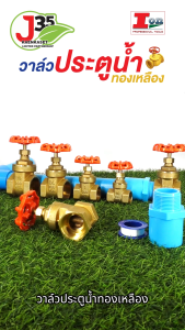 (1ตัว) วาล์วประตูน้ำทองเหลือง 3/4นิ้ว(6หุน) 1นิ้ว 1¼นิ้ว 1½นิ้ว ทองเหลืองแข็งแรงทนทาน ไม่ทำให้เกิดสนิม เปิด-ปิด ง่าย ION