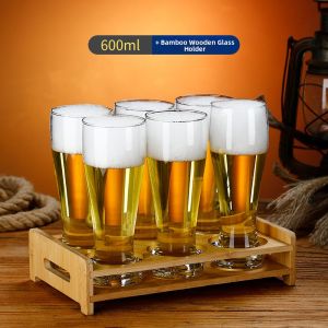 BANGBEBE | High-Quality Large Capacity Beer Glass with Wheat Gold Foil