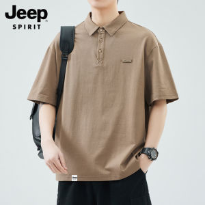 JEEP SPIRIT(吉普) | Summer Thin Men Polo Shirt Loose Short Sleeve